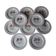 Set of 10 half-porcelain Lunéville dessert plates