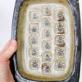Brutalist Royal Copenhagen trinket tray by Jørgen Mogensen, 1960s
