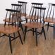 Series of 6 Fanett chairs by Ilmari Tapiovaara