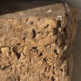 Old-fashioned butcher's butcher's board from vintage deco wood