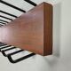 Scandinavian wall shelf in 60s teak