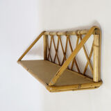 Rattan shelf from the 1960s-1970s.