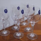 Very Nice Set of 6 Berghoff Crystal Wine Glasses