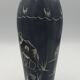 Soapstone soliflore vase, hand carved and painted in africa