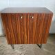 Storage cabinet 2 doors 2 shelves in veneer of rosewood vintage 1950