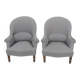 Paire de fauteuils crapaud Napoléon III