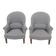 Paire de fauteuils crapaud Napoléon III