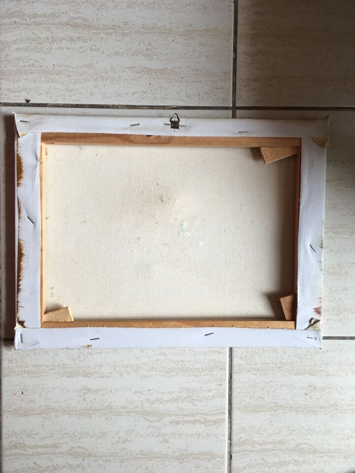 Painting still life bouquet of flowers in a vase.