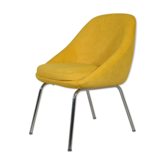 Fauteuil chrome et tissu, années 1960