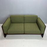 Tobia Scarpa new Green Boucle "Bastiano" 2-Seater Sofa for Knoll, 1960s