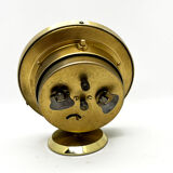 Brass alarm clock, UMF Ruhla, Germany, 1960s