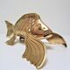 Sculptural brass fish from the 70s