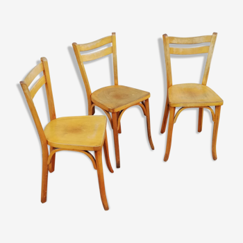 Set of 3 Baumann bistro chairs