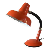 Lampe vintage en métal orange