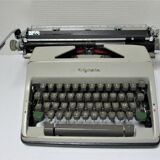 typewriter Olympia metal large cart A3 years 60