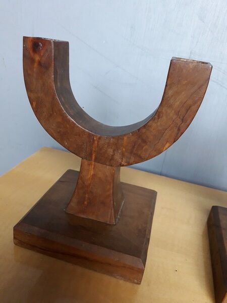 Pair of modernist candlesticks era art deco 1930
