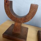 Pair of modernist candlesticks era art deco 1930