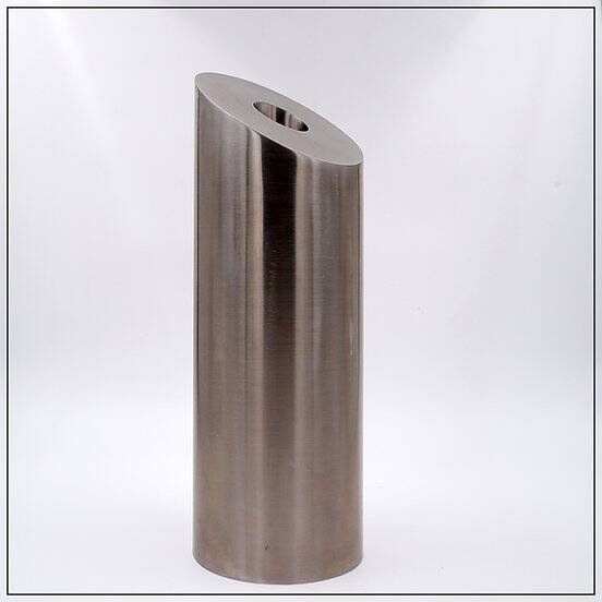 Brushed Aluminum large vase H:40cm