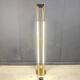 Vintage brass tube light floor lamp, 1980s