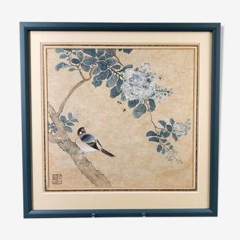 Print China Quing period framed