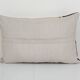 Organic striped kilim lumbar pillow cover, unique patterned organic throw lumbar pillow
