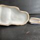 Antique earthenware pig box, salt cellar or mustard pot, floral decoration.