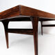 Coffee table in rosewood with blue tiles designed by Johannes Andersen, 1960s