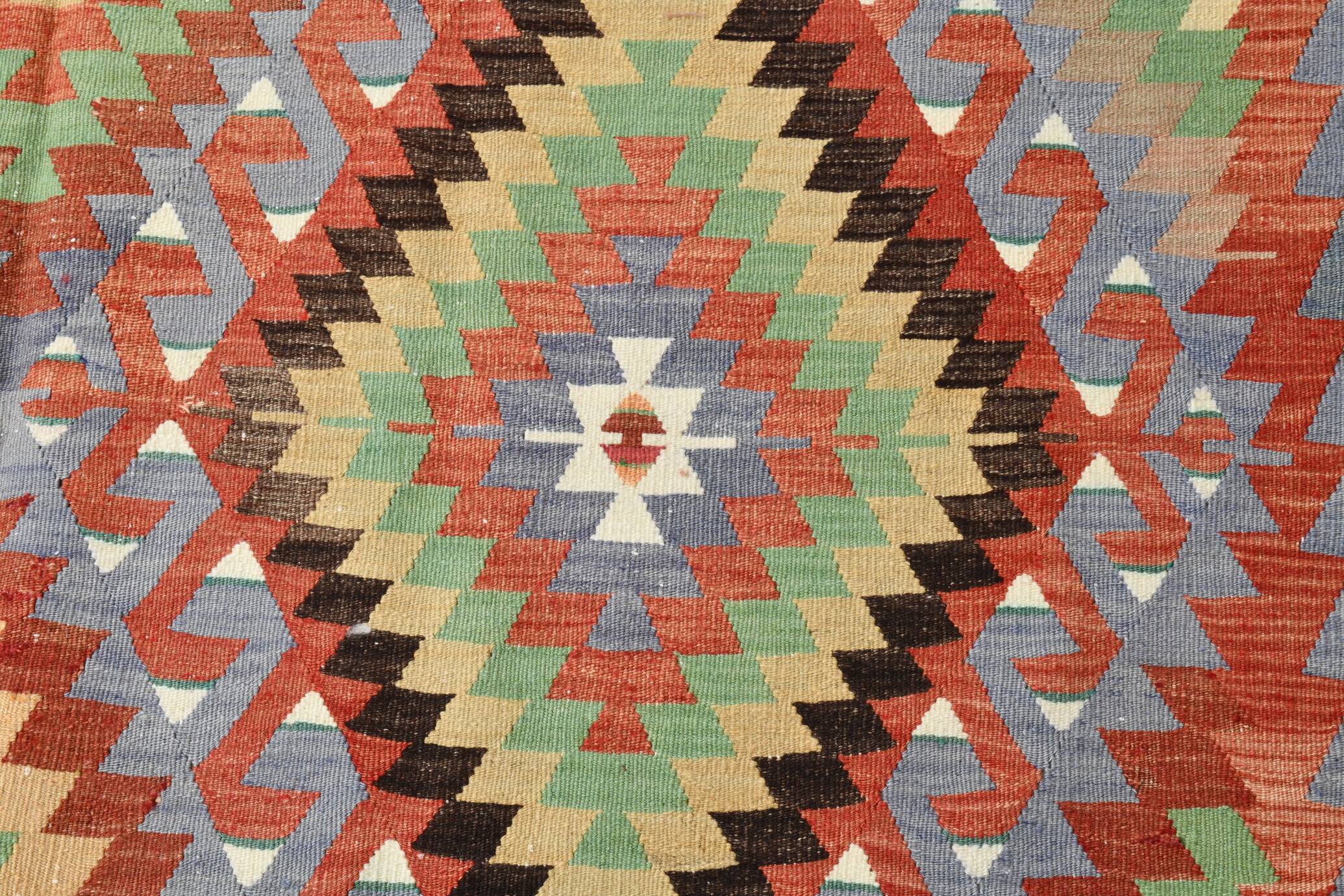 7x10 Geometric Handmade Vintage Rug, 207x311Cm