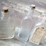 Lot of 3 old pharmaceutical vials