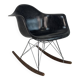Fauteuil à bascule RAR Eames Herman Miller des années 1950 en noir