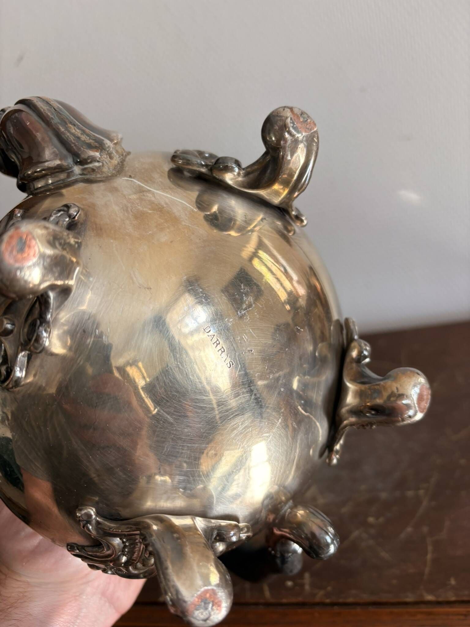 Antique Silver-Plated Victorian Teapot
