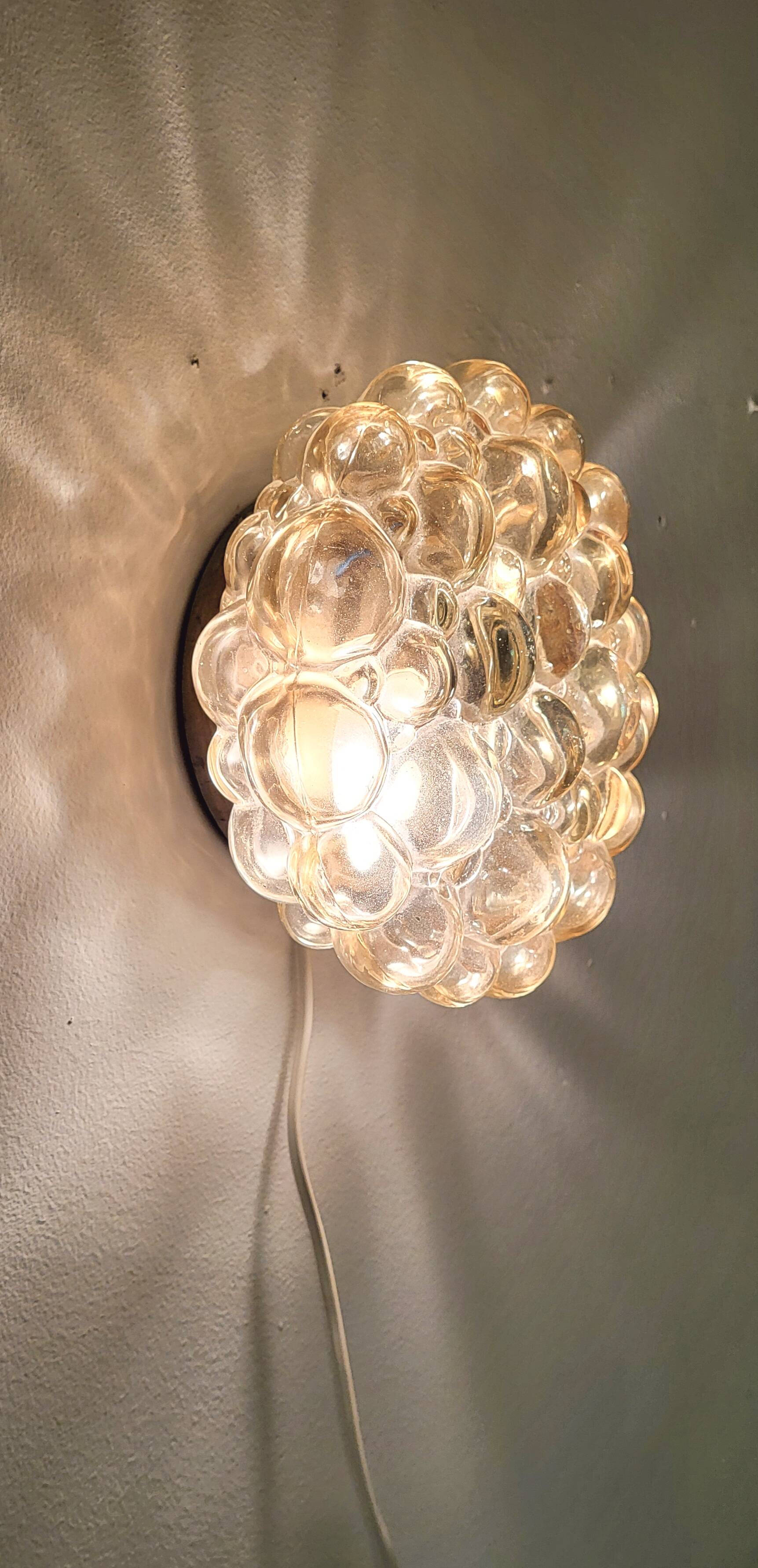 Ceiling bubble glass lamp by Helena Tynell