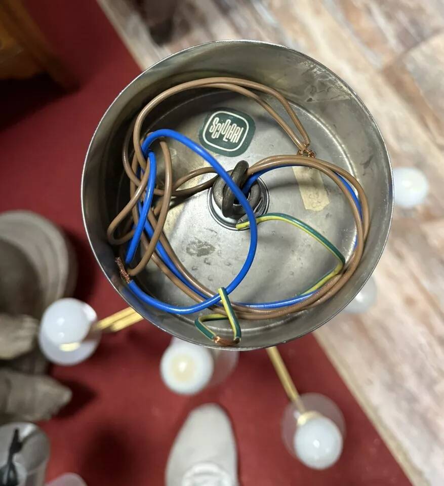 Sciolari (20th century): chandelier with eight lights