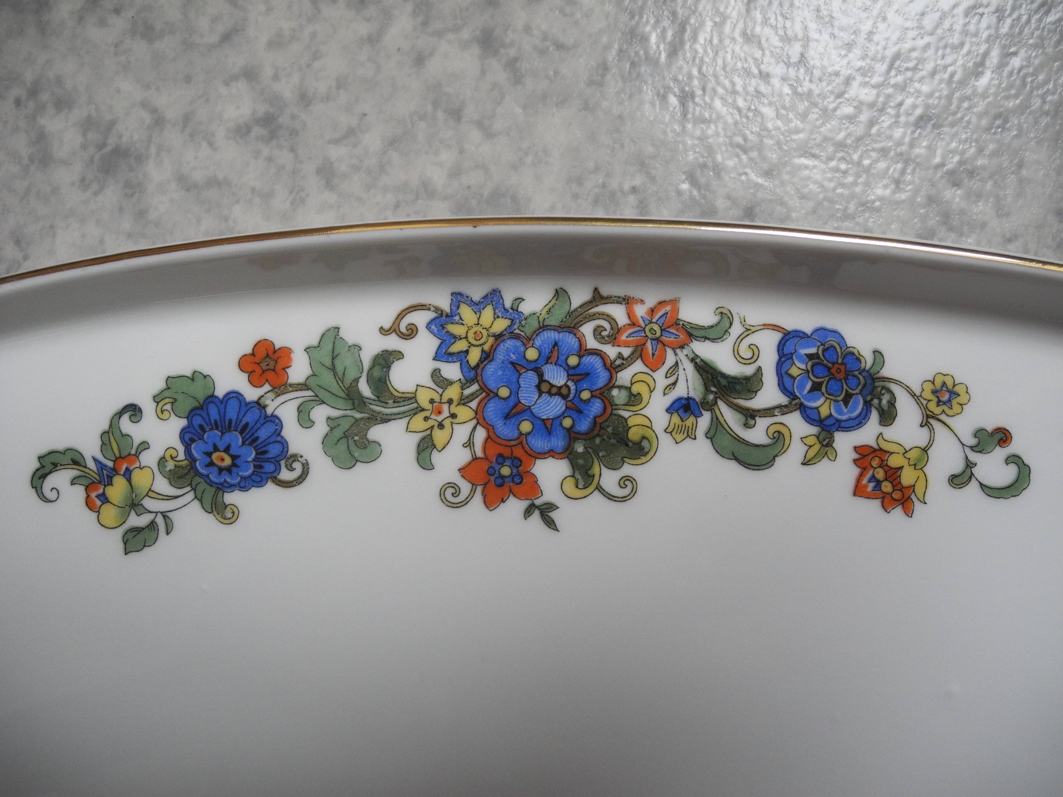 large antique porcelain dish art table antique porcelain dish