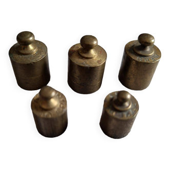 Brass scale weight