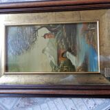 Hand painting on copper signed and numbered