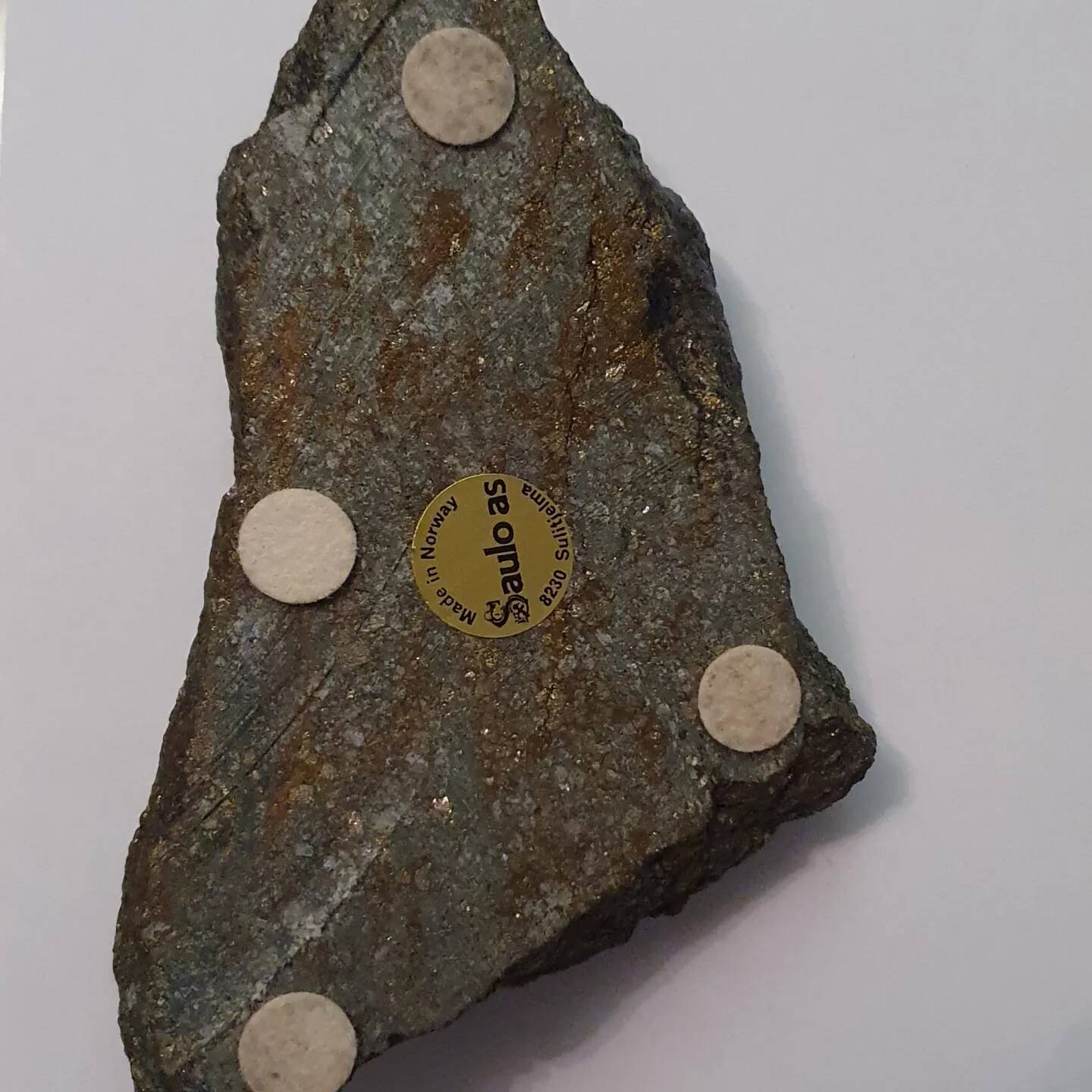 Vintage stone candleholder made by Saulo AS in Sulitjelma, Norway