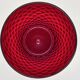 Red pineapple blown glass vase, 1970s, Germany