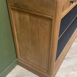 Walnut and black sideboard