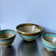 Lot of 3 scandinavian midcentury bowls in stoneware