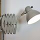 Grey German Industrial Scissor Wall Lamp from SIS, 1960s