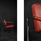 Fauteuils scandinaves bauhaus chrome