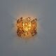 Set of 2x gilded wall lamps by Palwa, 1960s