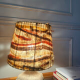 Vintage wool lampshade lamp