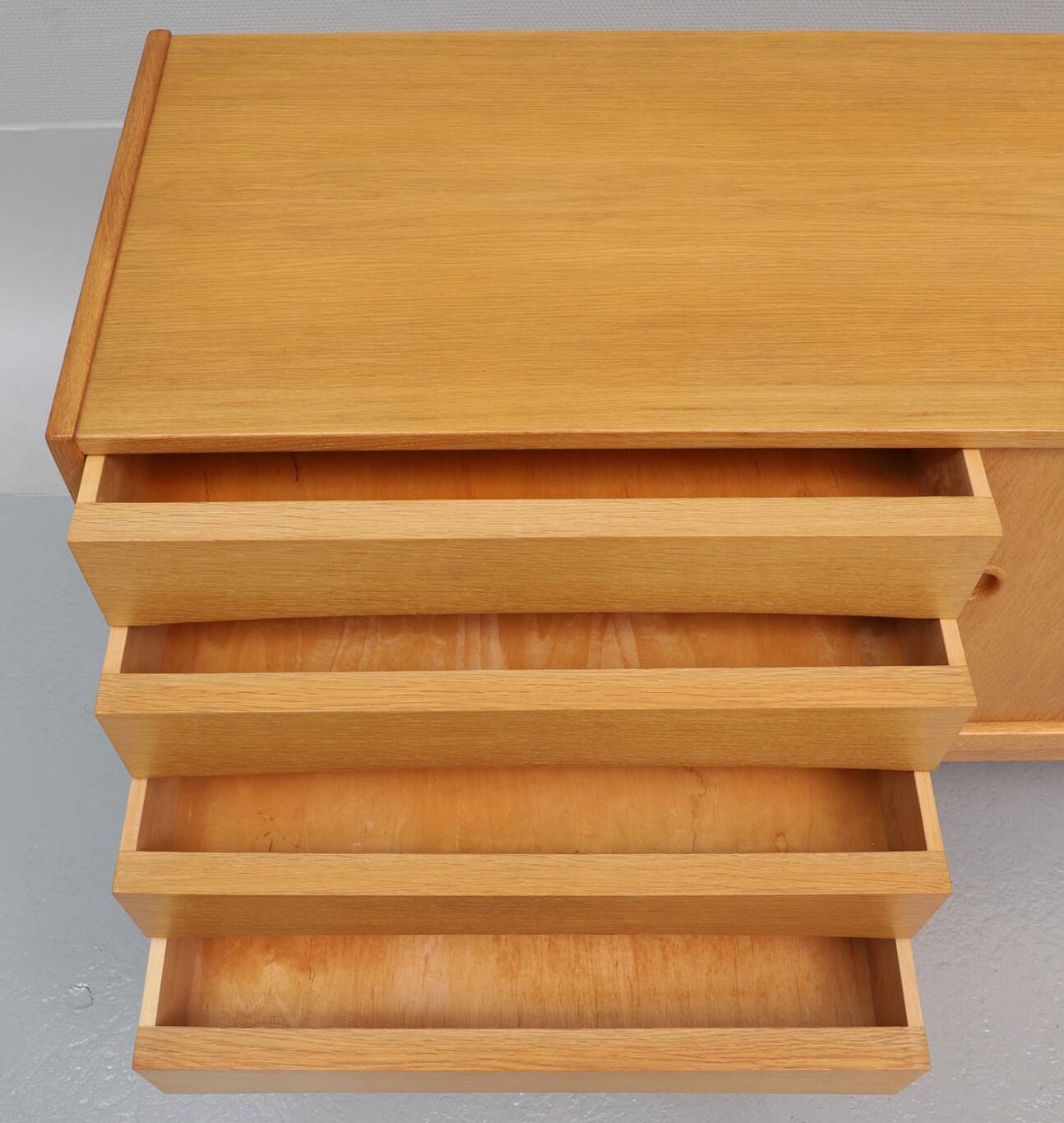 Scandinavian wooden sideboard by Erik Wortz