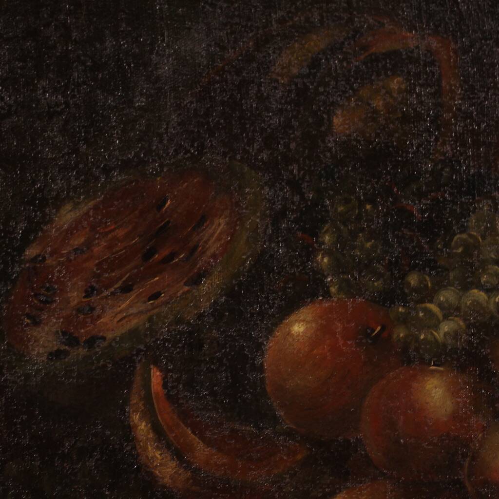 Painting still life oil on canvas from the 18th century
