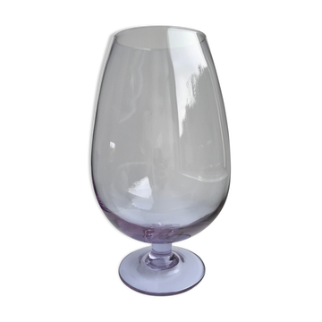 Lilac blown glass vase 70s