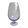 Vase en verre soufflé lilas années 70