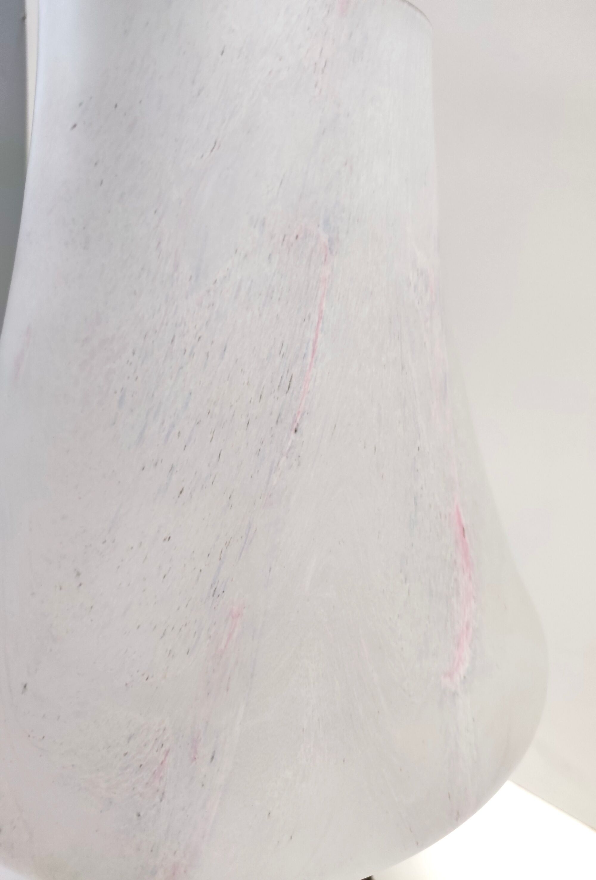 Murano glass table lamp with a pink marble effect, italy