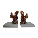 Pair of bookends signed Tedo